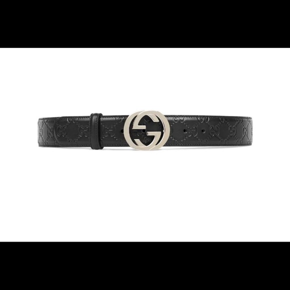 gucci signature leather belt - Picture 1 of 2